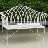Powerlon Garden Ornate Wrought Iron Bench thumbnail-1