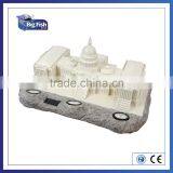 Decoartive Outdoor Garden Solar Powered Sculpture Polyresin White House Shaped LED Lights thumbnail-1