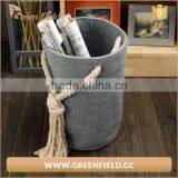 New Style Round Felt Storage Bag With Handles thumbnail-3