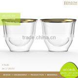 Fancy Colored Double Wall Glass Tea Coffee Cup Mug thumbnail-5