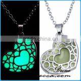 New Fashion Glowing Crystal Heart Necklace for Sale thumbnail-5