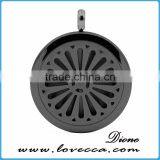 Gold Stainless Steel Aromatherapy Pendant Essential Oils Diffuser Locket Necklace thumbnail-2