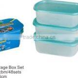 6pcs Rectangular Storage Box Set,plastic Rectangular Box, Food Container With Lid thumbnail-1