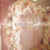 Decorative arch fake wedding blossom flower arch for indoor