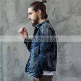 Top Design Custom Two Pocket Metal Button Plain Unisex Denim Jacket For Men And Women thumbnail-1