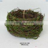 Rattan Coil With Moss Decor thumbnail-1
