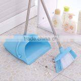 Candy Colour Demountable Plastic Broom Dustpan Cleaning Sets/long Handle Windproof Dustpan thumbnail-1