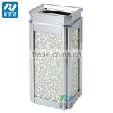 Shopping Mall Stainless Steel Waste Rubbish Bin thumbnail-6