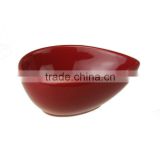 red color customized ceramic water-drop shape bowl