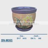 Vietnamese Ceramic Hand Carved Mini Flower Pot BN-M065 thumbnail-1