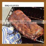 Heat Resistant Cut Resistant Oven Mitts Non-Slip Silicone BBQ Grill Gloves For Sale thumbnail-4