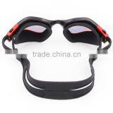 2015 New Panoramic Silicone Adult Swimming Goggles With Red Mirrored Lens (MM-7203) thumbnail-3