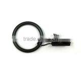 High Quality Black Coated Iron Curtain Ring With Clip / Rod Ring With Clip Hanging / A Ring With A Clip thumbnail-5