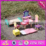 2016 New Fashion Children Wooden Dolls House Furniture for Sale W06B021 thumbnail-5