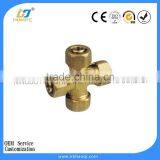 Brass Compression Fitting , Cross Pipe Fitting, Pex-al-pex Pipe thumbnail-1