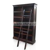 Library Cabinet Iberia Dark Brown Mahogany Wood Furniture thumbnail-2