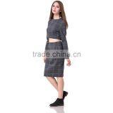 Domin Fashion Guangzhou Factory Ladies Crop Top Sets thumbnail-5