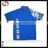 Short Sleeve Boys Lycra Swim Shirt With Print