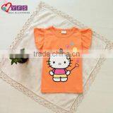 New Clever Baby Girls Hello Kitty Tshirt Children Kt Short Sleeve 100%Cotton T-shirt Tees Kids Summer Clothes thumbnail-3