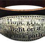 Custom Words Charms Leather Bracelet,antique Men Leather Bracelets,stylish Leather Wristband thumbnail-5