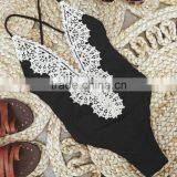 Sexy Women Summer Beachwear Lace One Piece Straps Swimsuit Swimwear Bikini thumbnail-3