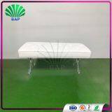 Eco-Friendly Milk White Bench Cushion X-Shape Bench Leg Acrylic Bench thumbnail-4