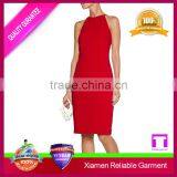 Fashion Woman Dress, Long Spaghetti Strap Layered Pleated Dress thumbnail-5