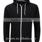 Mens Boys Plain American Fleece Zip Up Hoodie Sweatshirt thumbnail-2