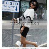 Trendy Rabbit Fur Coats For Women Winter Warm Natural Real Fur Coat Short Patchwork Strip Korean Style O-neck Jackets Customized thumbnail-6