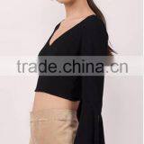 Latest Fashion Women Sexy Crop Tops Stylish Long Sleeve Backless Top for Women thumbnail-3