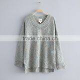S32447W Big Girls Knit Sweaters Teenager Fashion Wool Blends Jumper Pullover 2017 Junior Autumn Sweater thumbnail-3