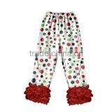 China Wholesale Girls Pants With Ruffle New Model Girls Pants With Floral Printing thumbnail-1