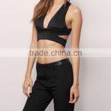 M726 D.Y Fashion 2016 Ladies Women Black Wholesale Back Cross Bikini Crop Tops thumbnail-3