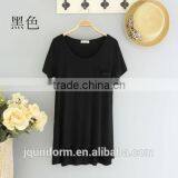 2016 O-Neck Polka Dot Design Free Style Lady Tshirt thumbnail-5