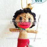 Handmade Keychains Keyrings Voodoo Doll String Accessories Bag Gifts thumbnail-1
