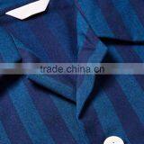 Navy Cotton Men's Sleepwearing Shirt and Pants Comfortable Loungewear With Notch Lapels and Patch Pockets thumbnail-5