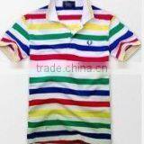 2011 Men's Striped Cotton Polo Shirt OEM Service Available thumbnail-1