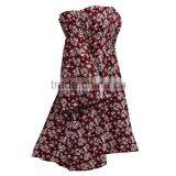 High Quality Styles Floral Off-Shoulder Dress Latest Dress Patterns Ladies for Wholesale thumbnail-5