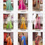 Terrific Black & Ash Color Combination Blooming Bliss Designer Sarees Collections thumbnail-6