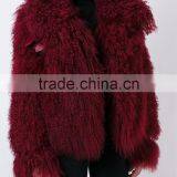 Shandao OEM Fashion Custom Winter Women Long Sleeve Turkey Fur Coat thumbnail-3