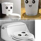2016 New Funny Stylish Smiling Face Bathroom DIY Decal Vinyl Toilet Sticker Art Wall Paper Decor Cute Stickers thumbnail-1