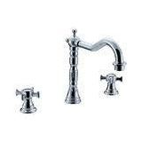 Brass Two Handle Household Kitchen Sink Water Faucet Europe Archaize 3 Hole Kitchen Tap
