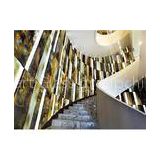 Interior Staircase Glass Panels / Decorative Glass Tile For Staircase Wall