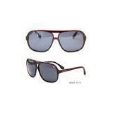 Fashion Dark Red Acetate Frame Sunglasses With CR-39 Lens , Vintage