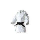 Fitness White Youth Judo Gi Single Weave Martial Arts Uniforms