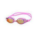 Latest Anti Fog Lens Mirrored Swim Goggles , Silicone Outdoor Swimming Goggles