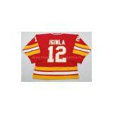 Calgary Flames Jersey #12 Jarome Iginla Red 30th Jersey