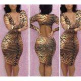 LEOPARD PTTERN DRESS