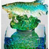 Feng Shui Golden Fish Crafts/ Colored Glaze/Liu li Factory Outlets