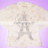 Breathable Lace Star Embroider Turtleneck Long Sleeve Kids Shirt thumbnail-4